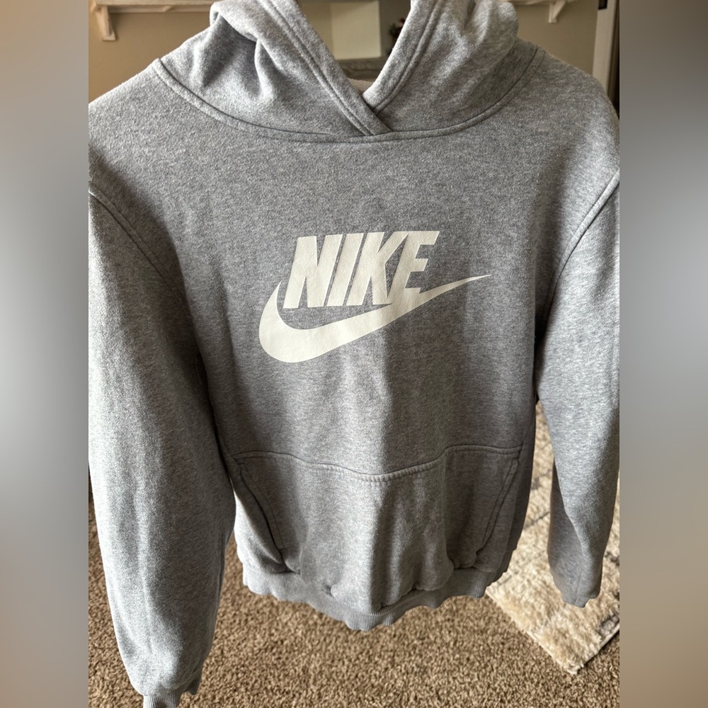 Gray Boys Nike Hoodie